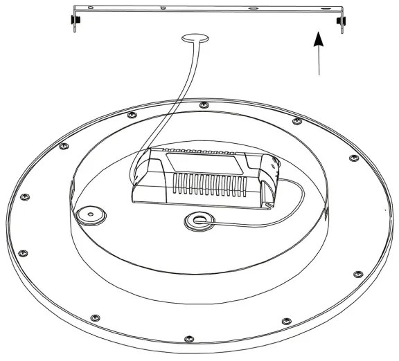 Eglo 97958 - Plafonieră LED SARSINA-C RGBW, 16 W, 230 V, cu telecomandă inclusă