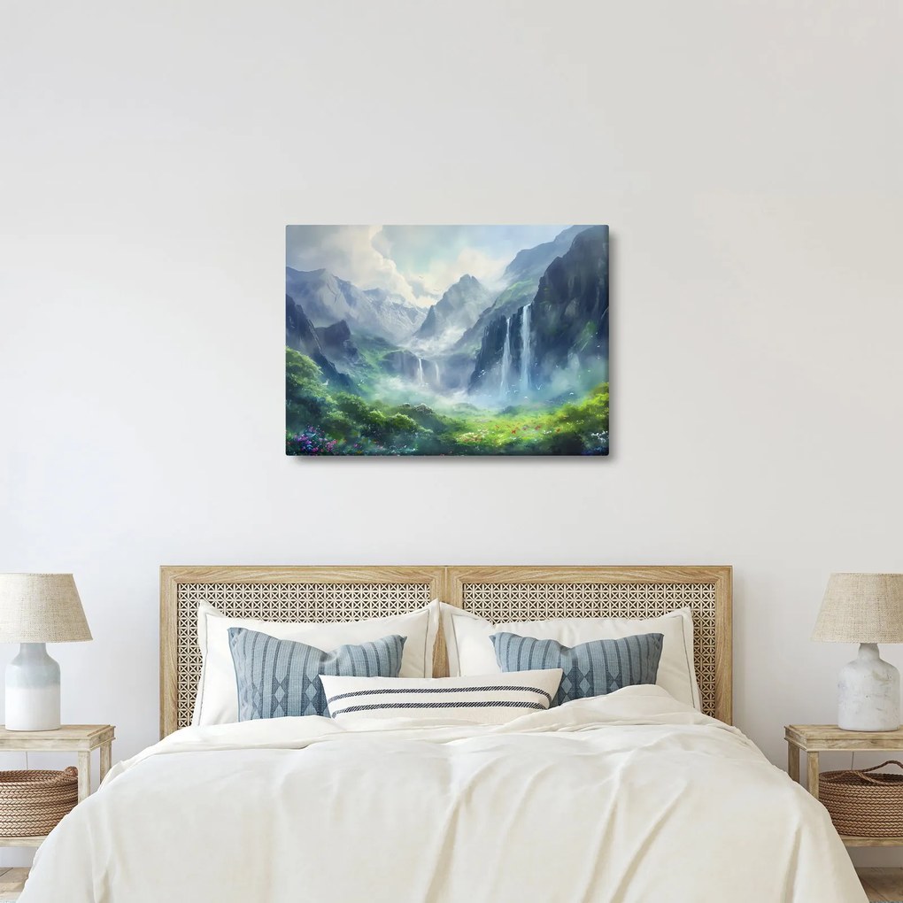 Tablou - Valea cascadelor (70x50 cm)