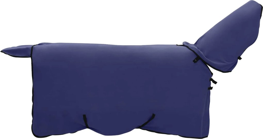 vidaXL Pătură pentru cai Albastru marin Poliester