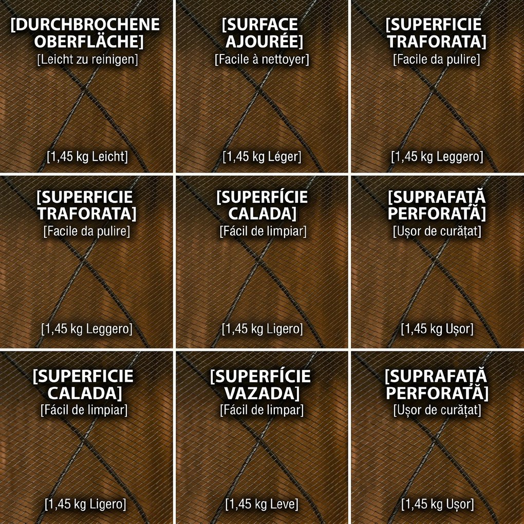 HOMCOM Parascântei pentru Șemineu din 3 Părți Pliabil cu Decorațiuni, Paravan de Protecție din Metal, 126x2x76 cm, Negru | Aosom Romania