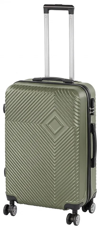 TraveLux Pro valiză medie cu capac dur 68x45x25 cm verde măslin