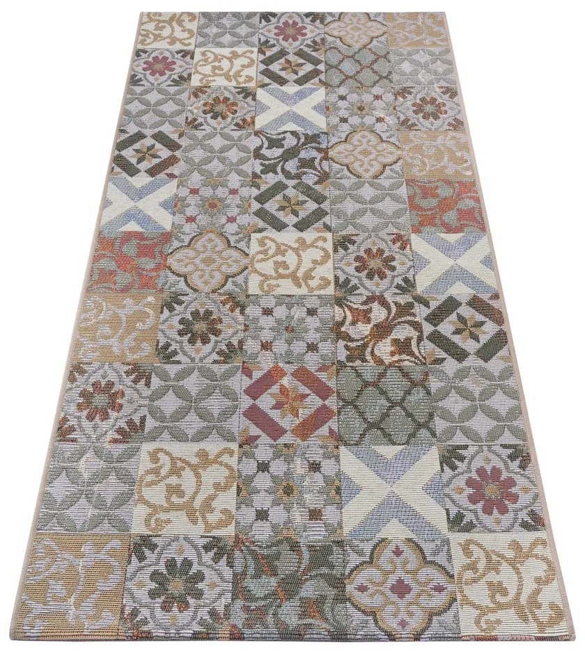 Covor gri de tip traversă 75x150 cm Cappuccino Mosaik – Hanse Home