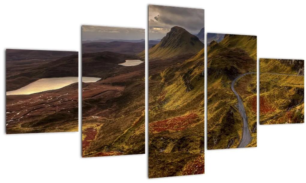 Tablou cu munții din Scoția (125x70 cm), în 40 de alte dimensiuni noi