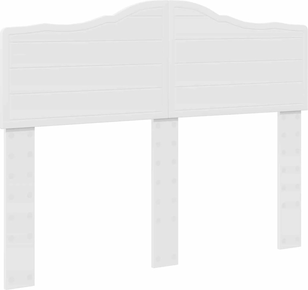 vidaXL Tăblie cap Alb 135 cm Lemn compozit