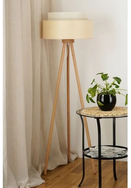 Brilagi - Lampă de podea ARIZONA BOHO 1xE27/15W/230V bej