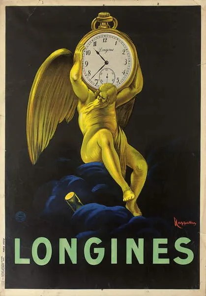 Reproducere Swiss watchmakers Longines, Cappiello, Leonetto