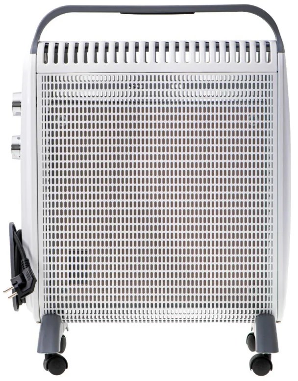 Convector podea Adler AD 7750, 2000W, 2 trepte, Termostat regabil, IP24, Protectie, Alb/Gri