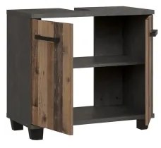 Dulap de baie VENOM, antracit/maro