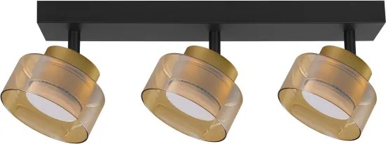 Brilagi - LED RGB Spot reglabil AURA LUX 3xGX53/14W/230V Wi-Fi Tuya negru/auriu