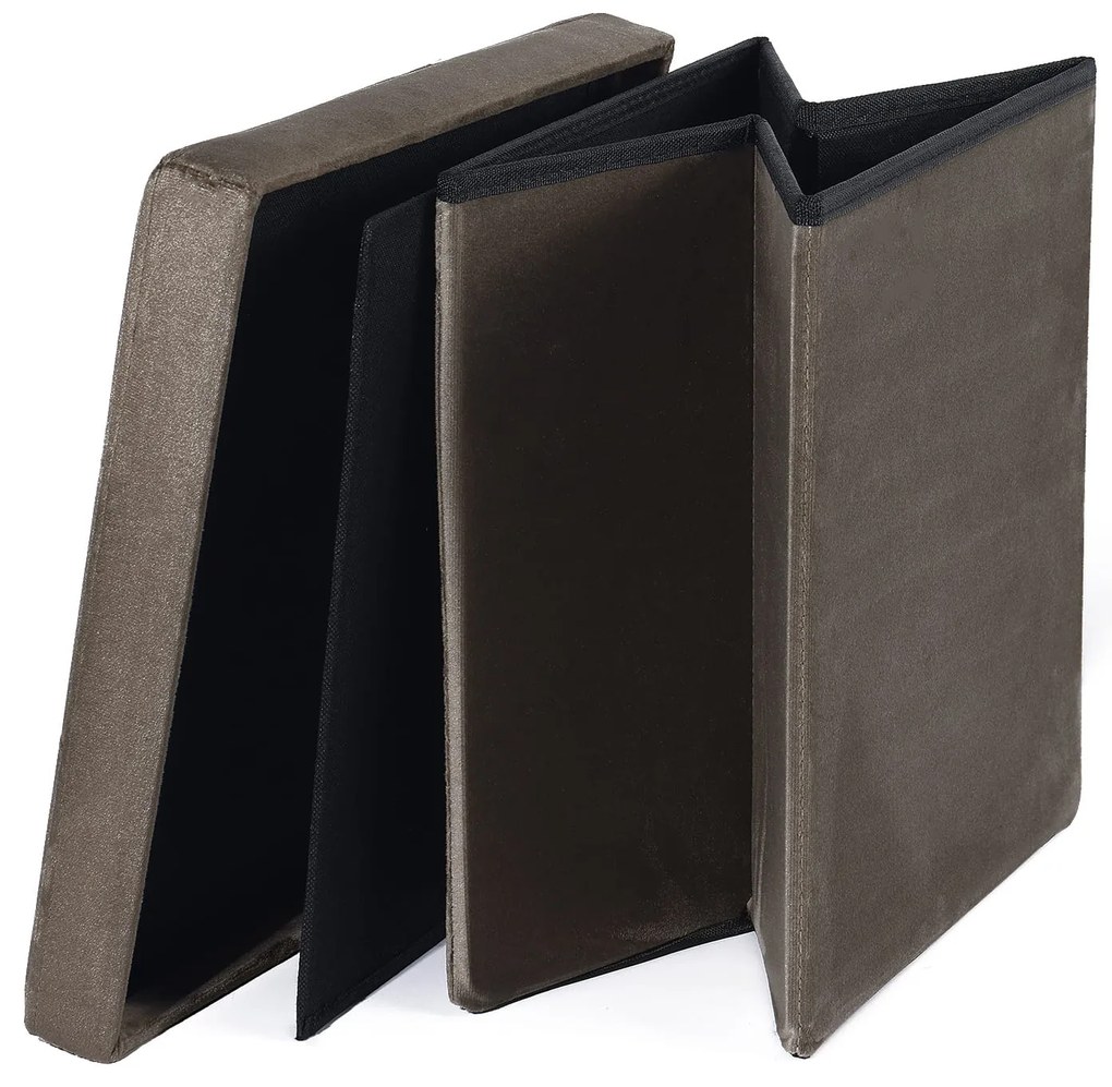 Taburet pliabil maro ZAREX VELVET L