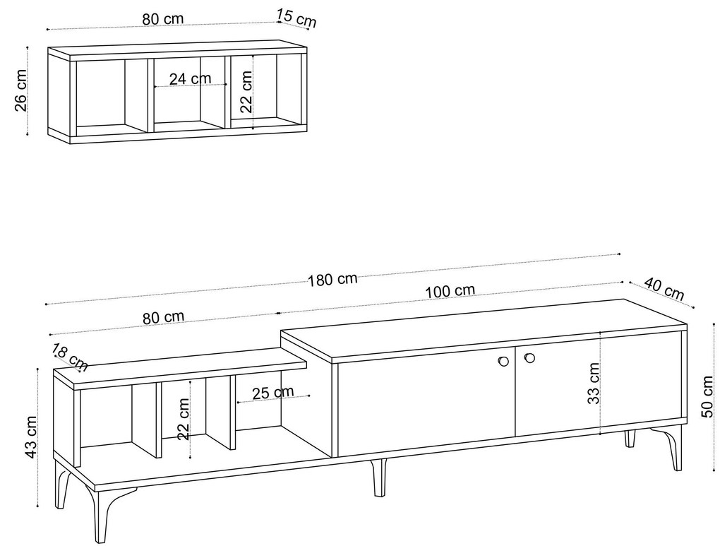 Mobilier living Mamati (stejar) . 1095577