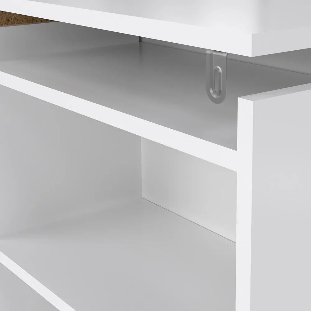 Tăblie de pat albă 145x80 cm Naia – Tvilum