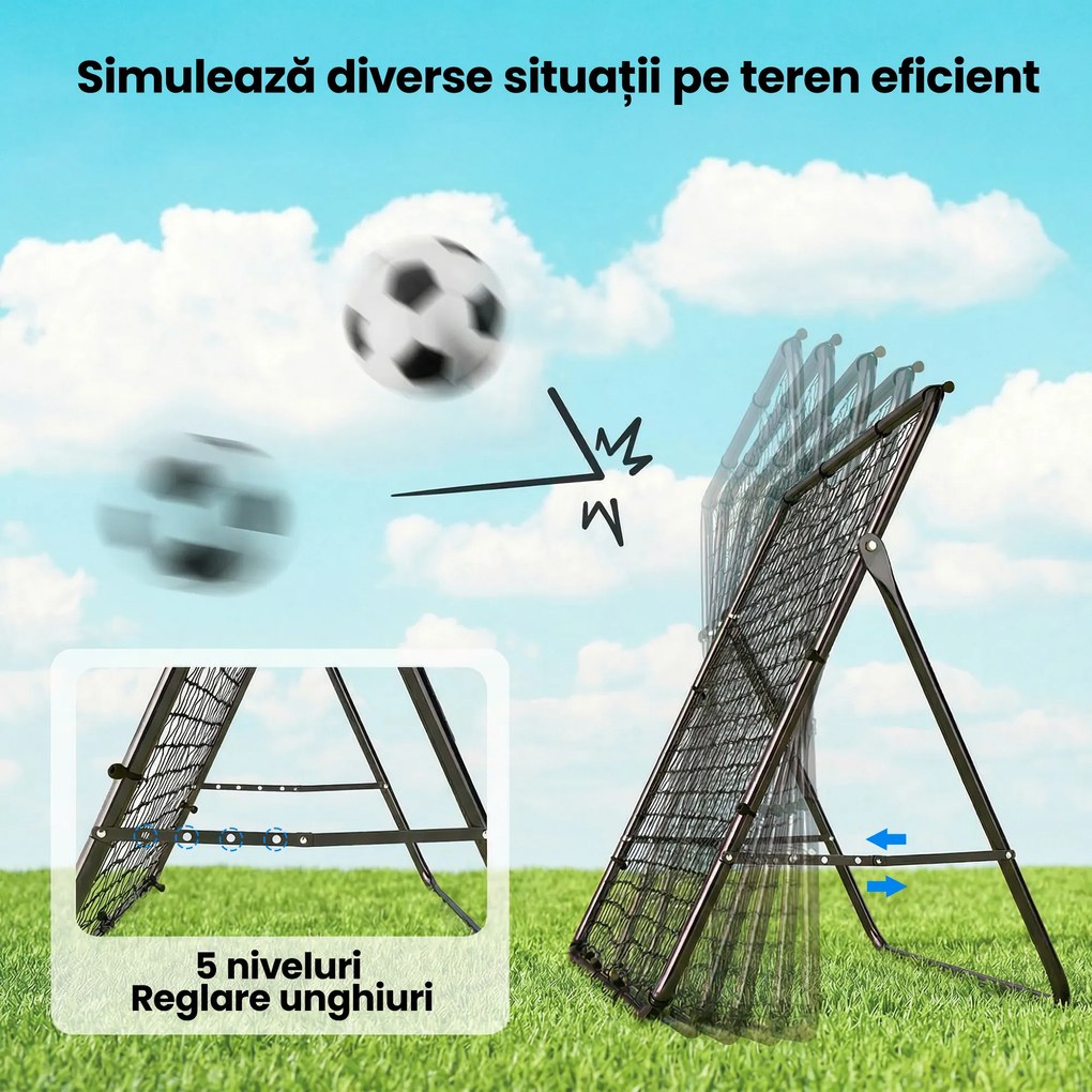 Plasă de Rimbalare pentru Fotbal Soozier, Antrenor pentru Rimbalare | Aosom Romania