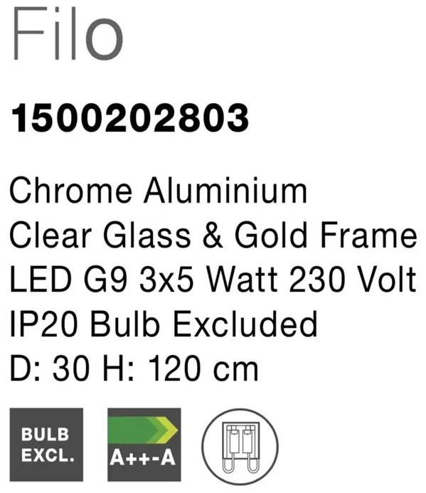 Lustra design modern 30cm Filo 3L NVL-1500202803
