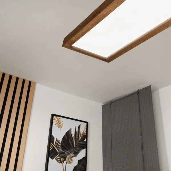 Brilagi - Aplica LED pentru baie WOODY FRAME LED/50W/230V 120x30 IP44 stejar-cireș