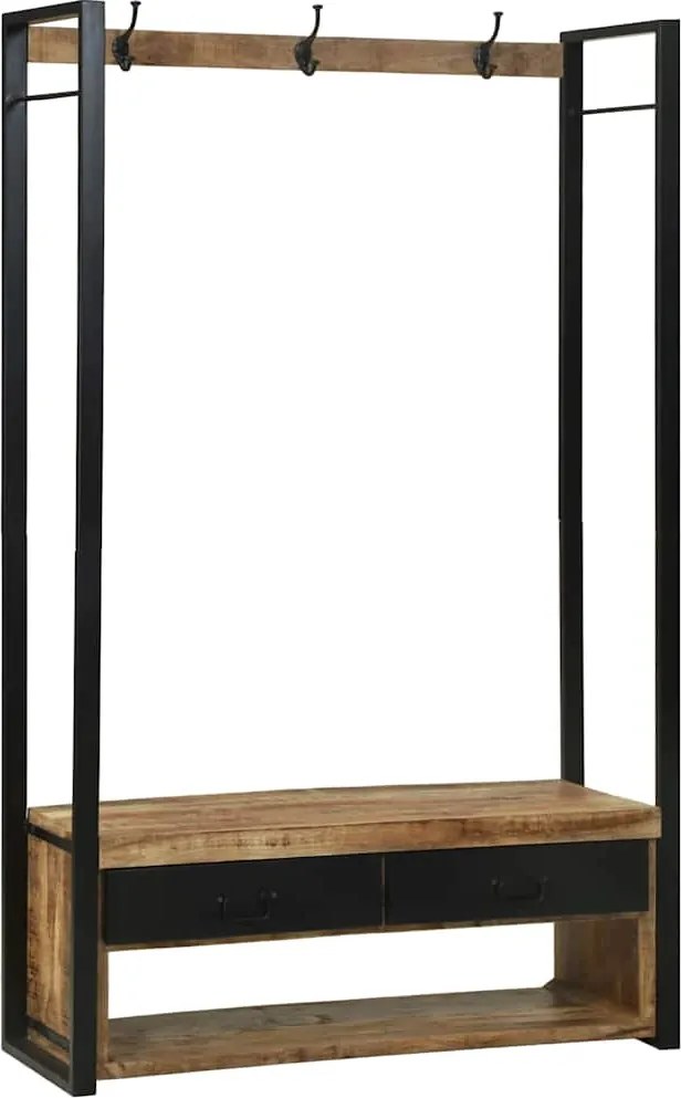 vidaXL Suport pentru Hârtie Maro 110 x 40 x 179 cm Lemn masiv de mango