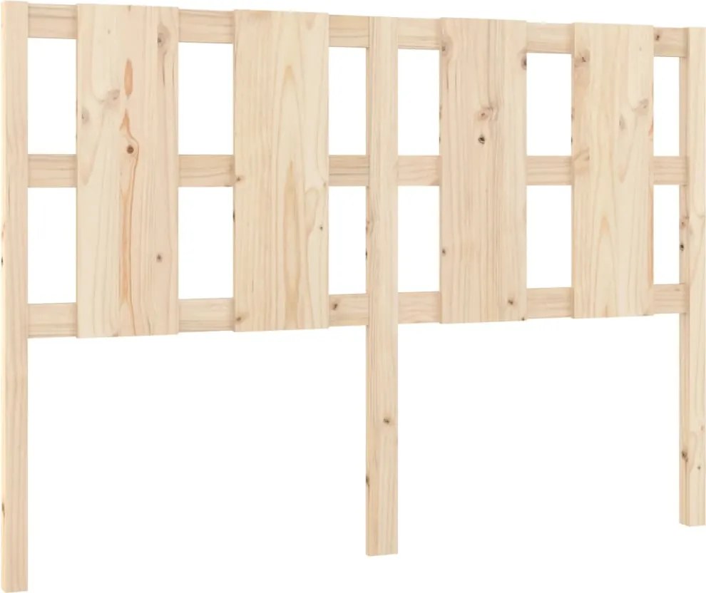 vidaXL Tăblie de pat, 125,5x4x100 cm, lemn masiv de pin