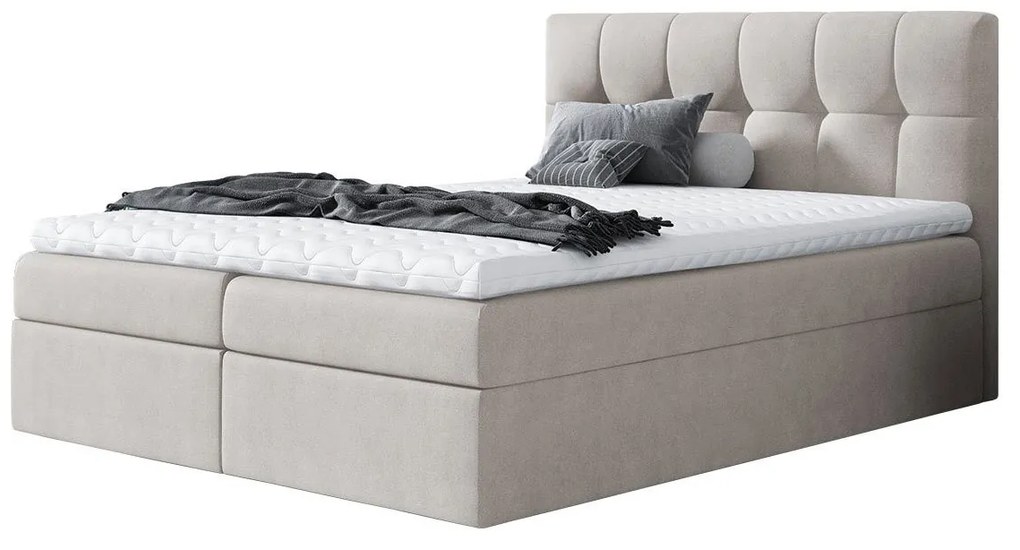 Pat de o persoană boxspring Maddox (120x200) (Rico 1). 1058879