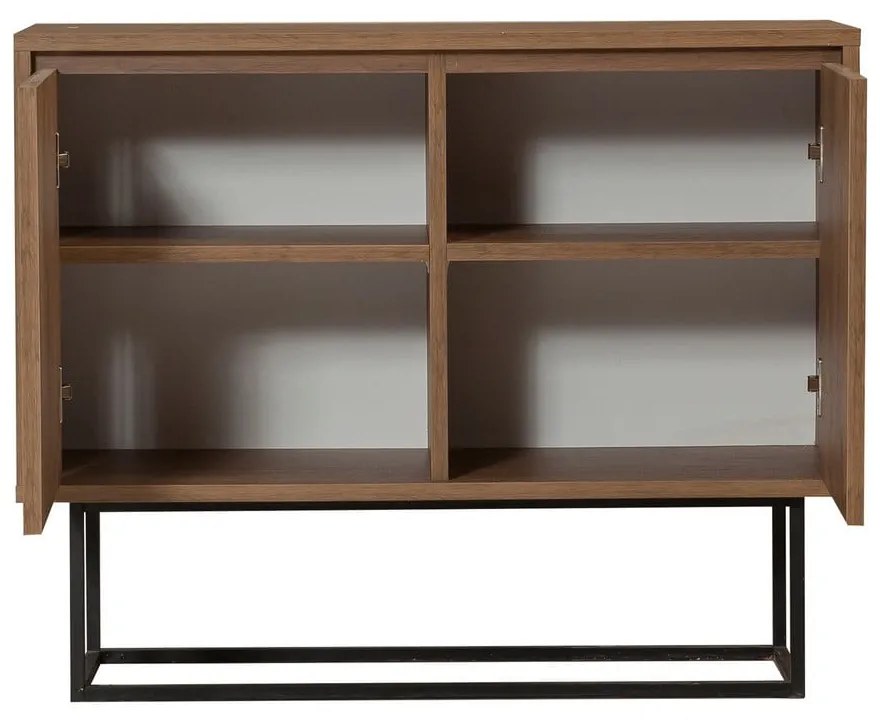 Dulap în culoare naturală cu aspect de lemn de nuc 90x72 cm Rodez – Kalune Design