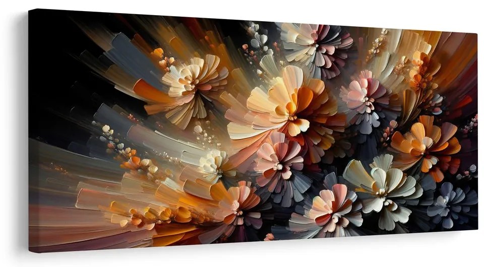 Tablou explozii florale abstracte