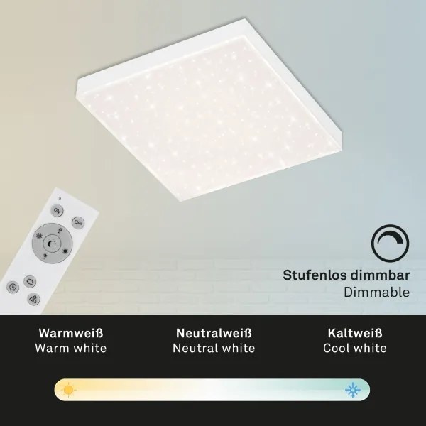 Plafonieră LED dimabilă STARRY SKY LED/15W/230V Briloner 7381-016 + telecomandă