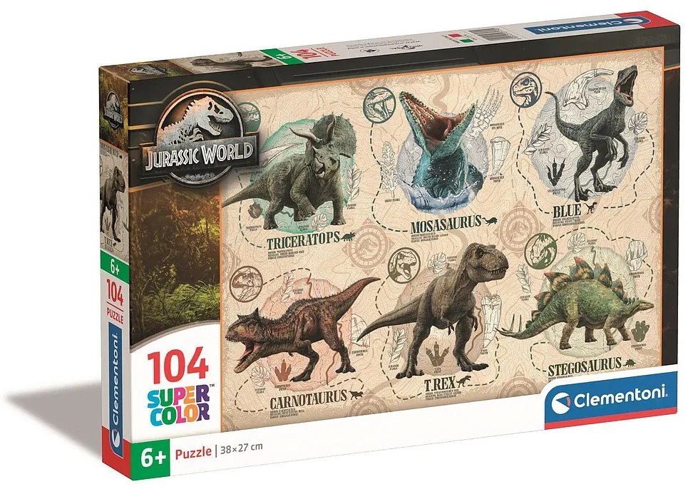 Jurassic World Guide Puzzle Clementoni, 104 piese