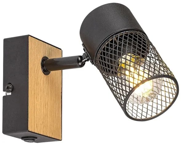 Spot de perete METTA 1xE14/40W/230V stejar Rabalux 71151