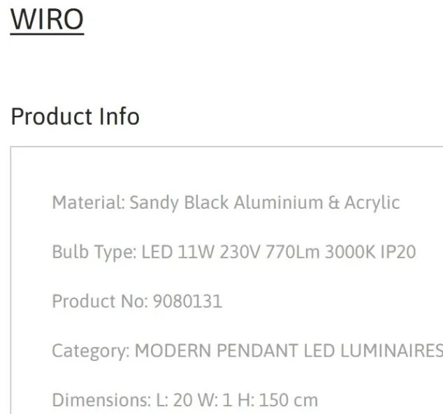Lustra/Pendul LED stil minimalist WIRO