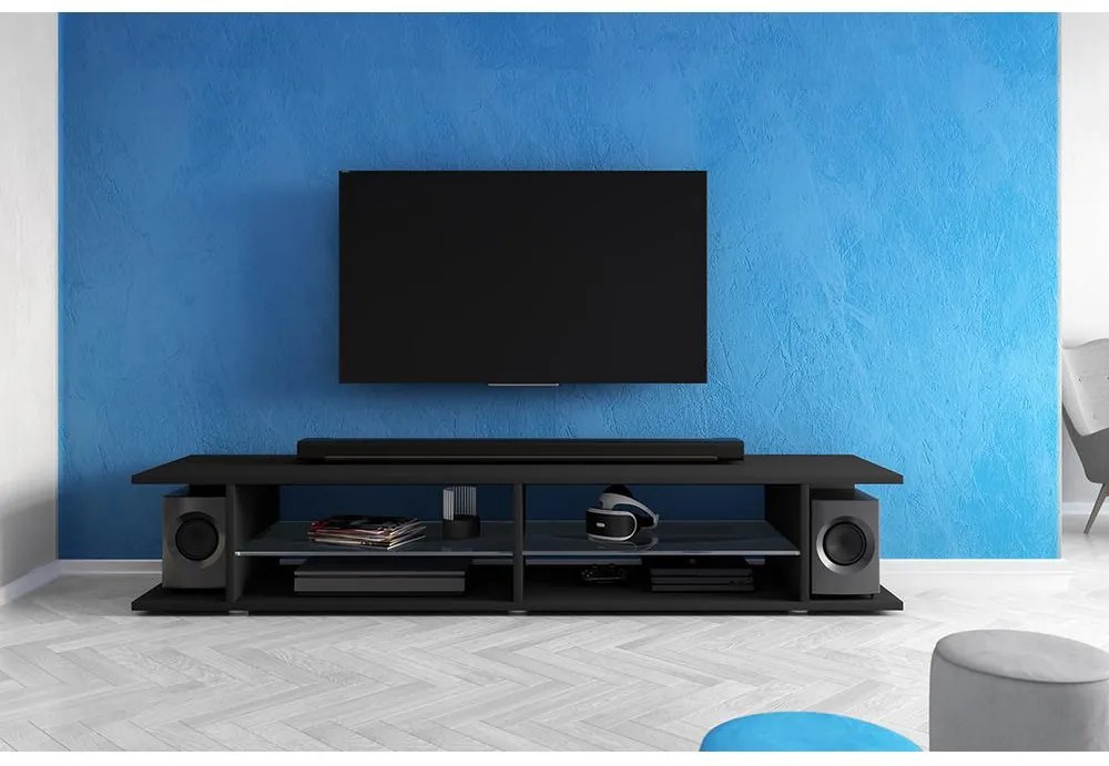 Masă TV Monty 180 (cu iluminat) (negru). 1098624