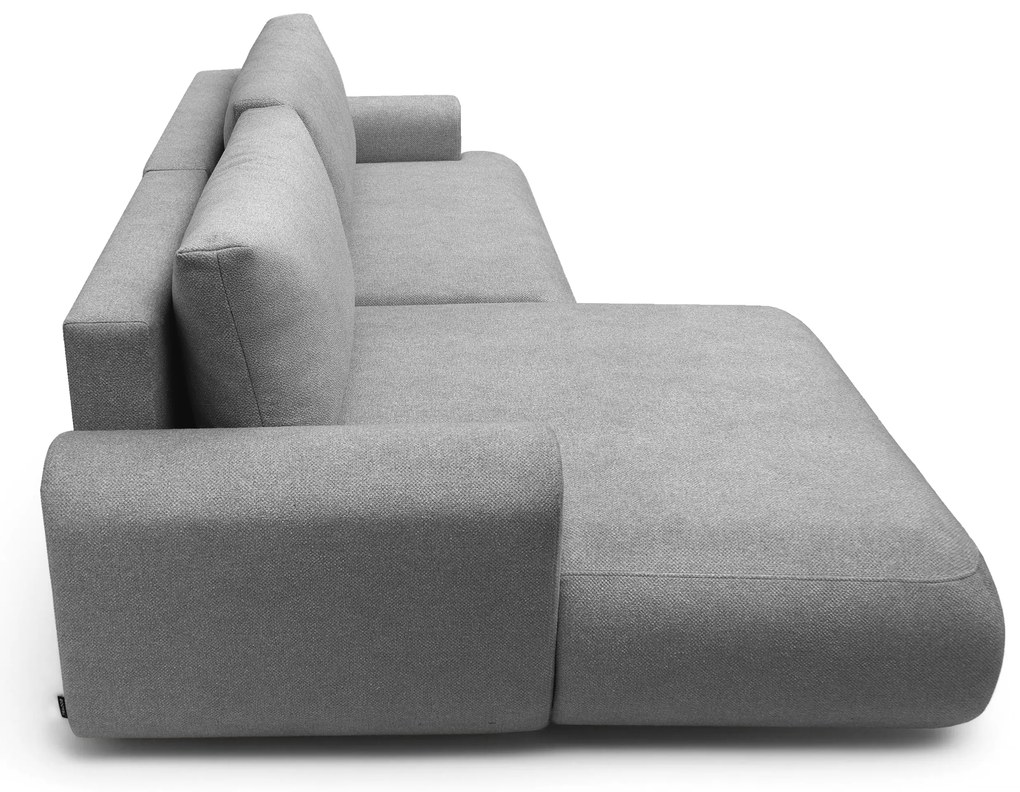 Colțar extensibil cu funcție de dormit Lotulis Mini stânga - gri material hidrofob Blur 18