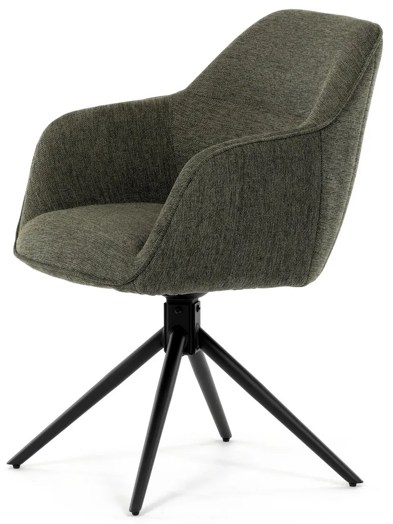 Set de scaune de sufragerie cu mecanism deîntoarcere HC-536 GRN2, 2 buc.