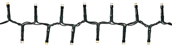 Nedis CLCC400 - Ghirlandă LED pentru exterior, 400 LED, 7 moduri de iluminare, 11 m, IP44, alb cald