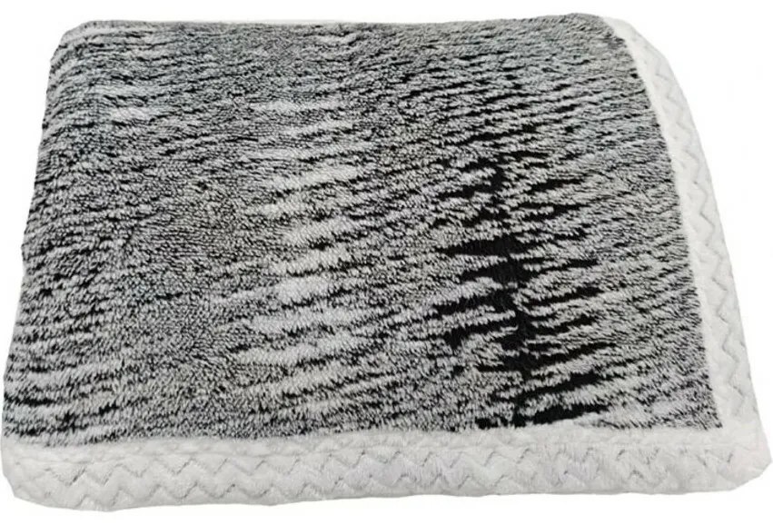 Pătură din lână Mramor negru, 150 x 200 cm