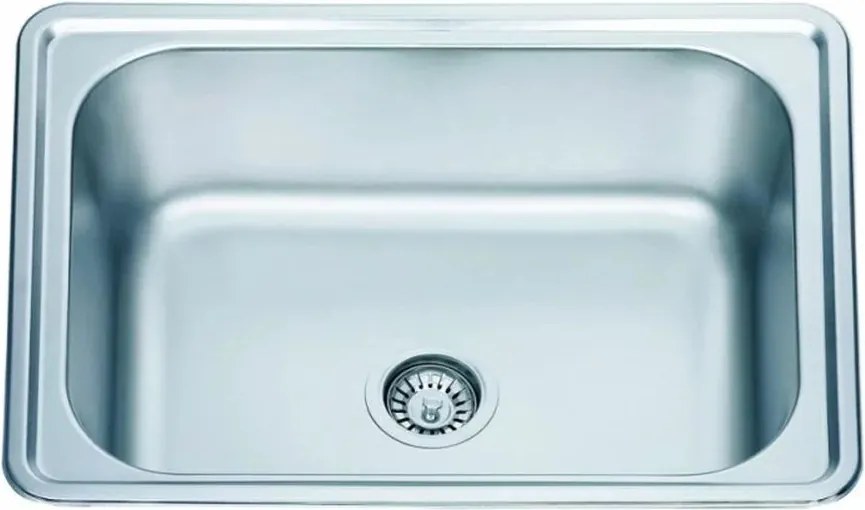 Chiuveta inox Inter Ceramic cu o cuva finisaj inox lucios 63.5x46.5 cm