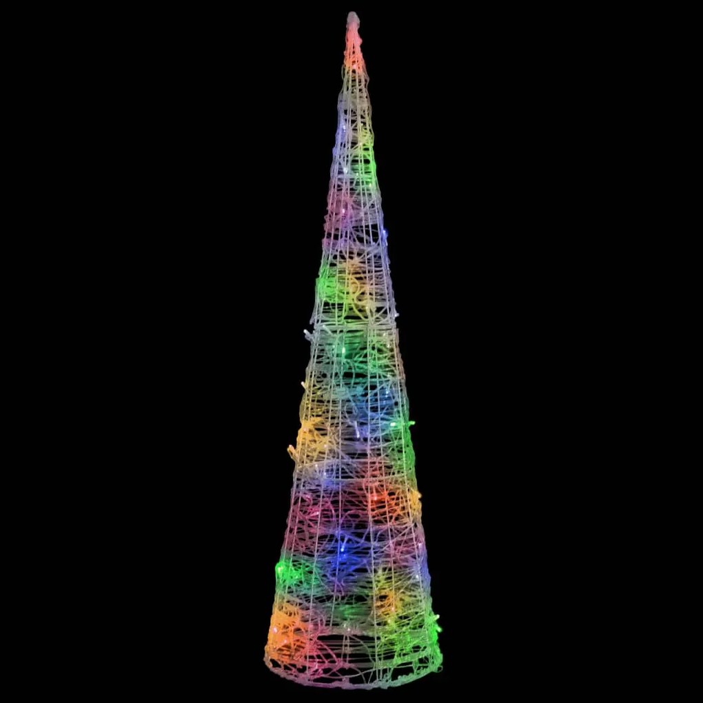 Piramida decorativa con de lumini cu LED colorat 120 cm acril 1, Multicolour, 120 cm