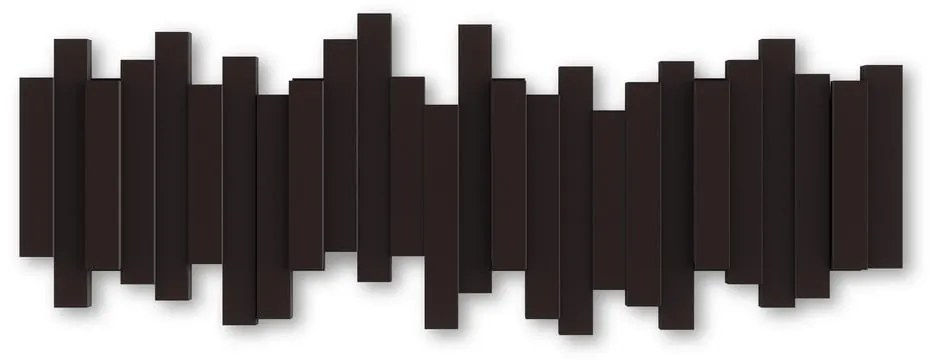 Cuier de perete din plastic maro închis Sticks - Umbra