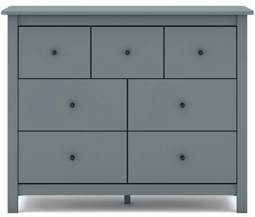 Comodă verde prăfuit din lemn de pin 110x80x40 cm Misti – Marckeric