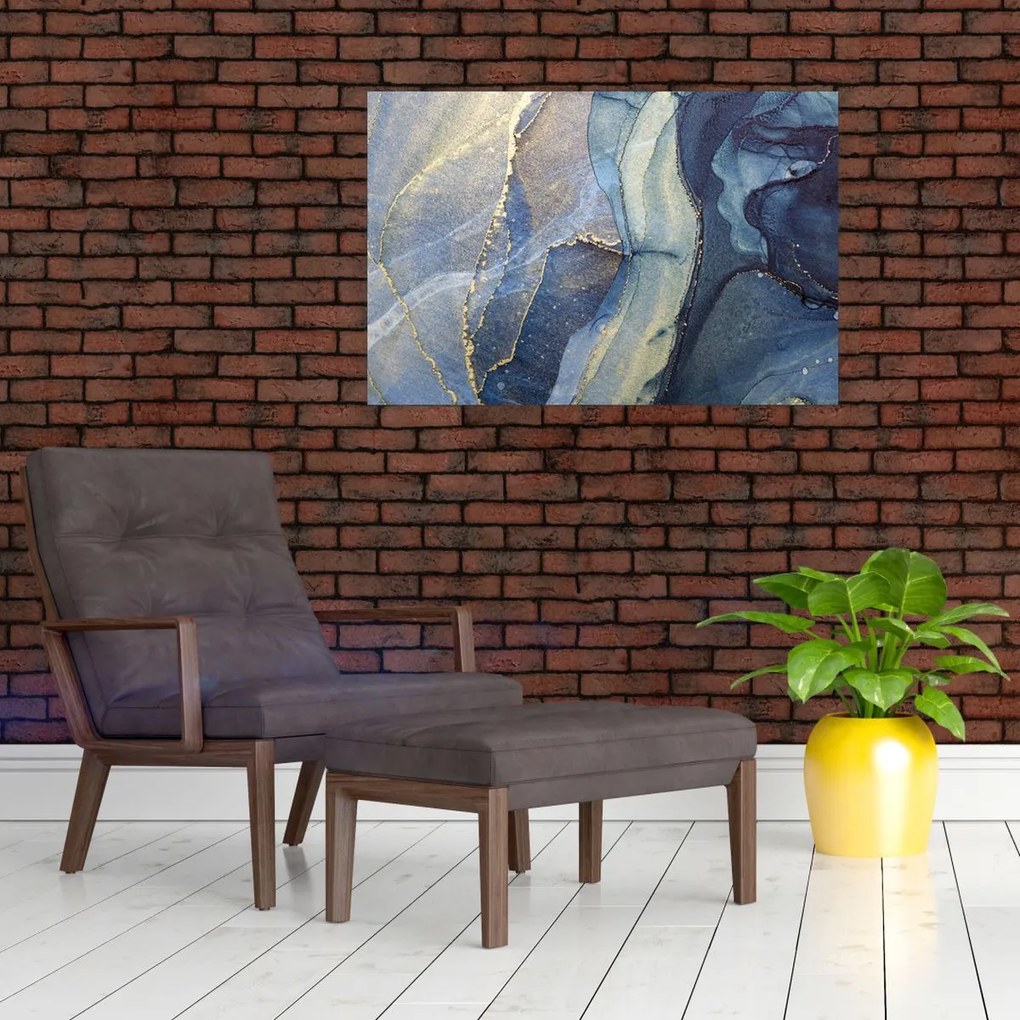Tablou - Abstracție cu cerneală cu alcool (90x60 cm)