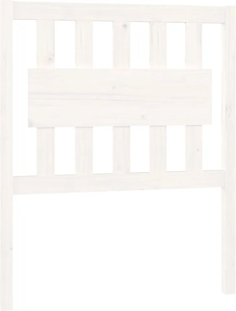 vidaXL Tăblie de pat, alb, 80,5x4x100 cm, lemn masiv de pin