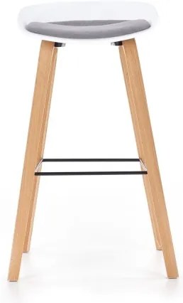 Scaun de bar 81x51 cm bej/alb