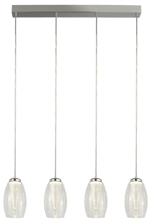 Lustra LED moderna cu 4 pendule Cyclone 97292-4CL SRT