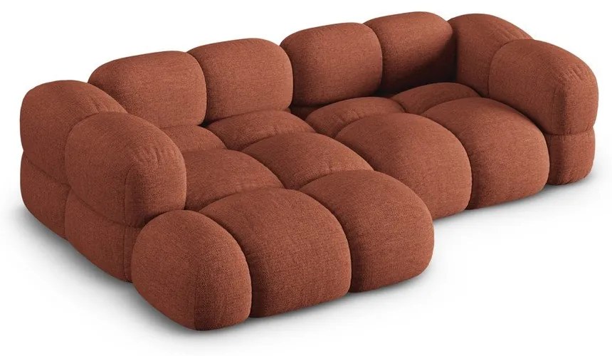 Colțar cărămiziu (cu colț pe partea stângă/cu șezlong) Loretto – Cosmopolitan Design