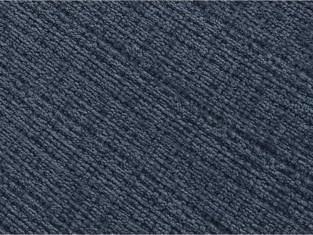 Taburet albastru închis cu tapițerie din chenille Neil – Bobochic Paris