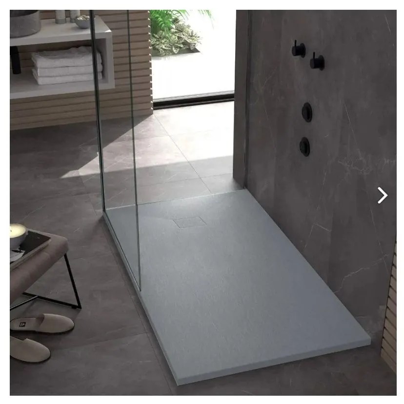 Rea Magnum Grey cadita de dus dreptunghiulara x80 cm gri REA-K4107