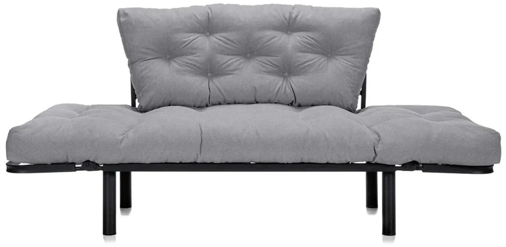 Canapea Extensibilă 2 locuri SUNNY, pentru terasă, 155x70x85 cm, Gri-Enjoy