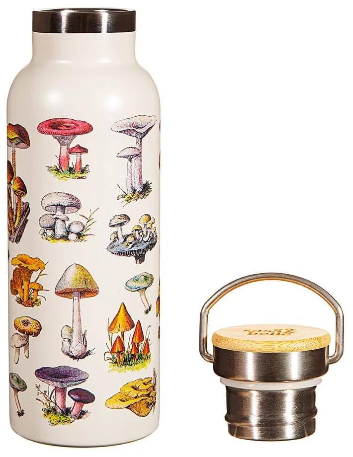 Sticlă pentru copii crem din oțel inoxidabil 500 ml Vintage Mushroom - Sass &amp; Belle