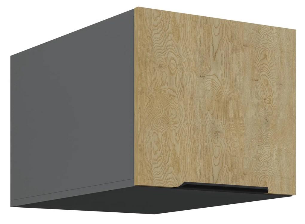 Dulap superior de bucătărie Carminia 40 NAGU-36 1F (stejar cremona + antracit). 1127946