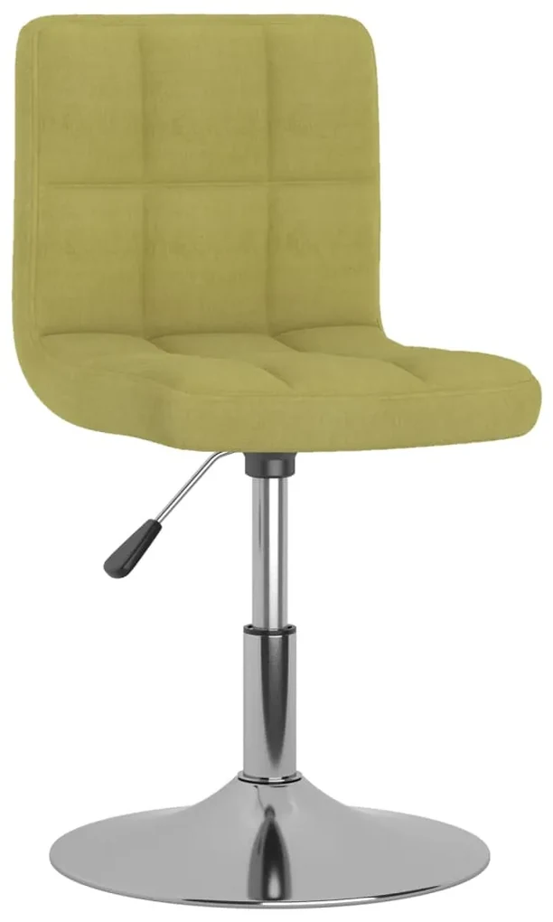 3087473 vidaXL Scaun de bucătărie pivotant, verde, material textil