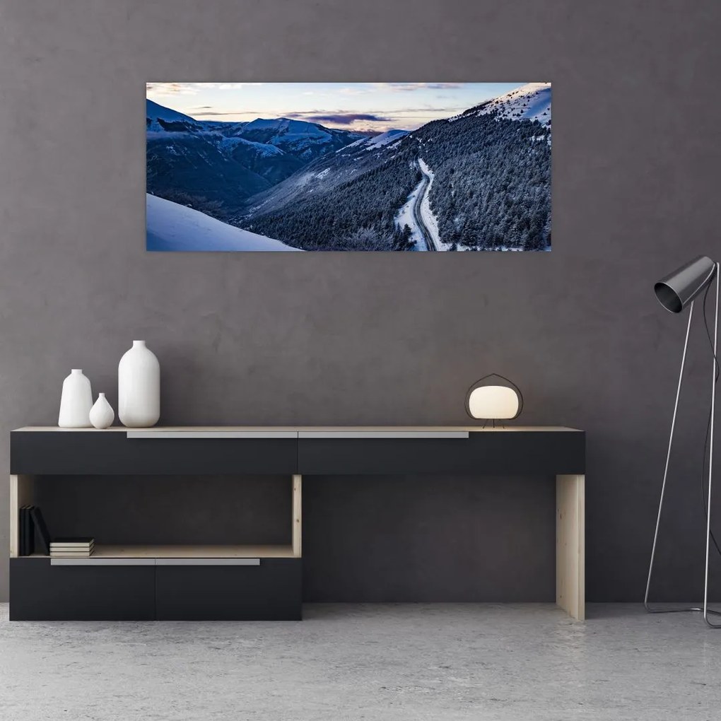 Tablou - Pantă înzăpezită (120x50 cm)