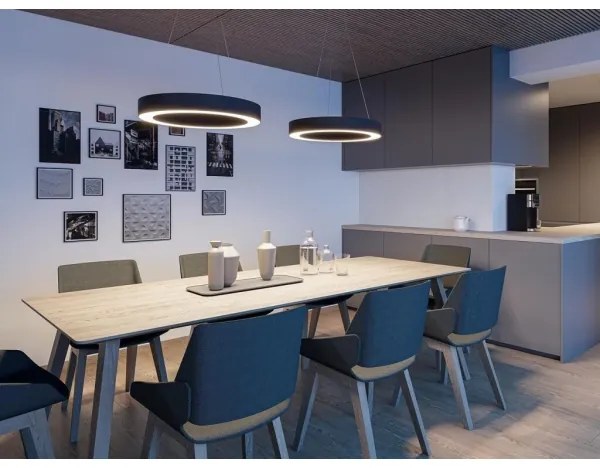 Lustră LED dimabilă pe cablu SATURN LED/60W/230V 3000K/4000K negru LED2